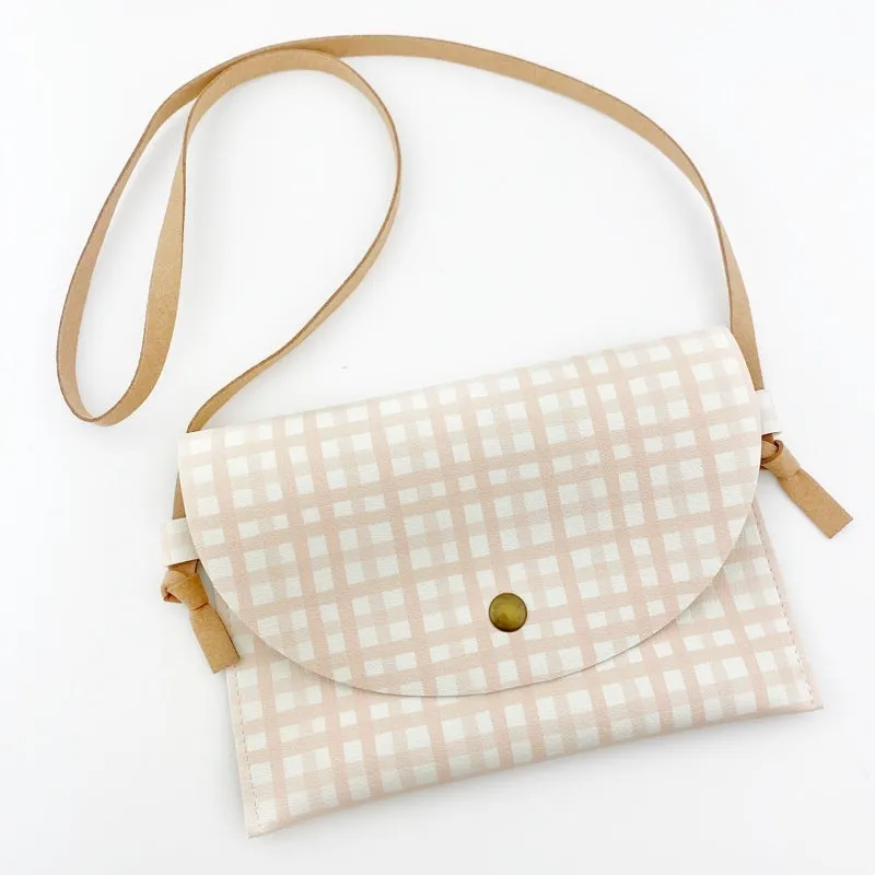 Little Explorer Bag -  Blush Pink Plaid