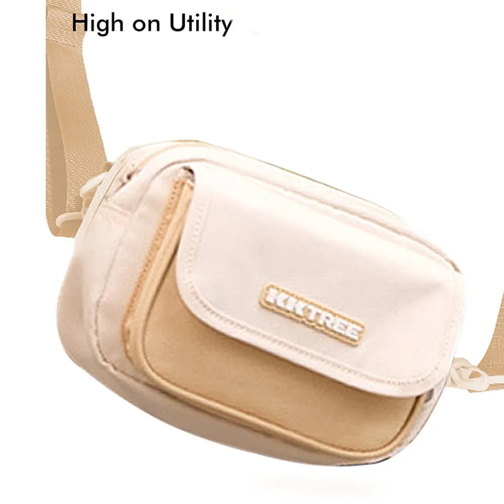 Little Surprise Box Canvas Material Casual Sling Bag for Kids