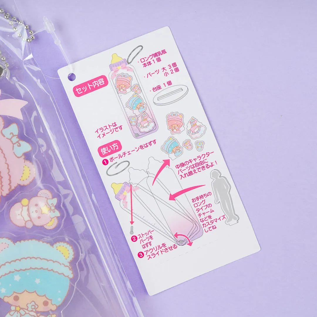 Little Twin Stars Baby Bottle Custom Charm With Stand