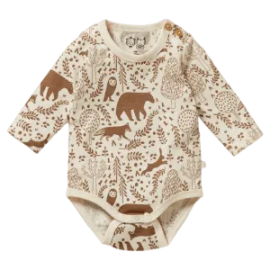 Long Sleeve Bodysuit - Winter Forest