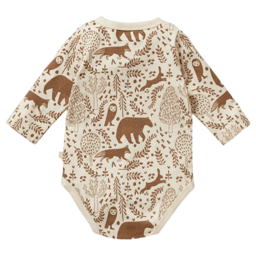 Long Sleeve Bodysuit - Winter Forest