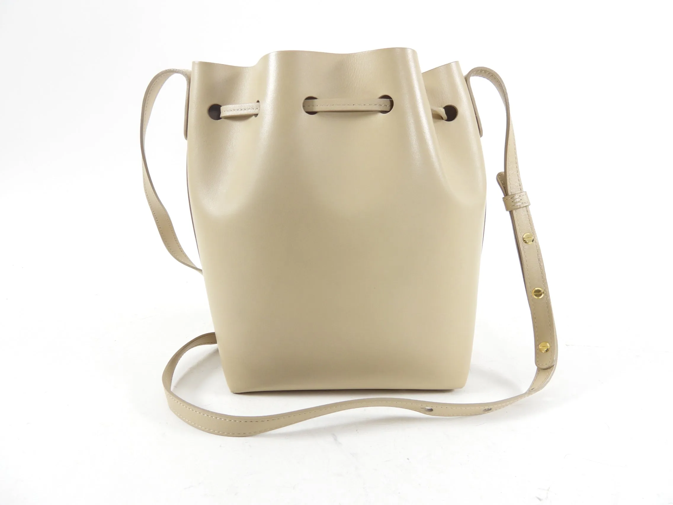 Mansur Gavriel Beige Mini Bucket Bag