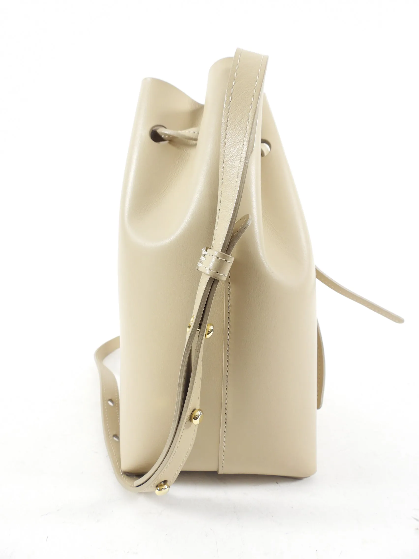 Mansur Gavriel Beige Mini Bucket Bag