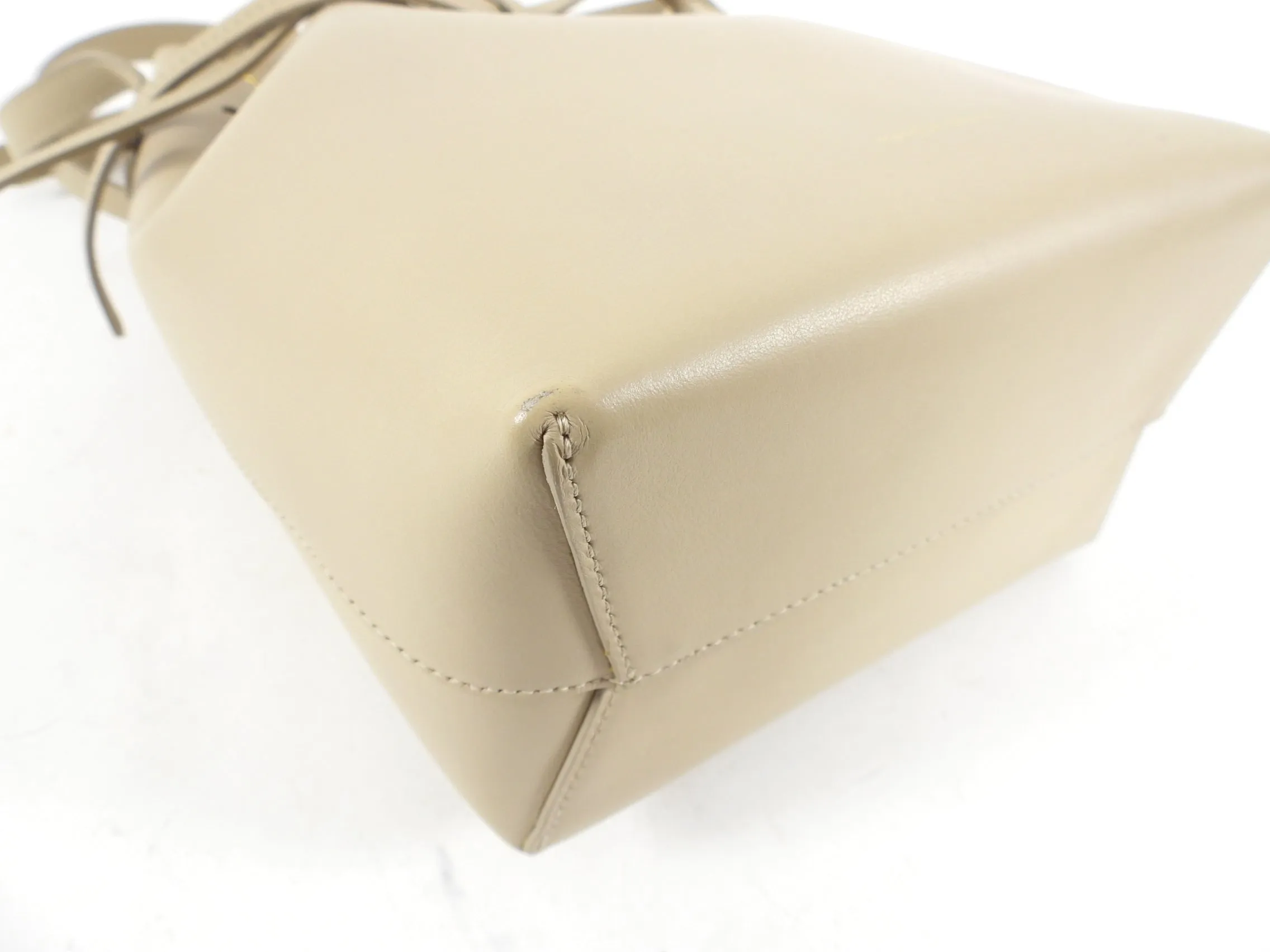Mansur Gavriel Beige Mini Bucket Bag