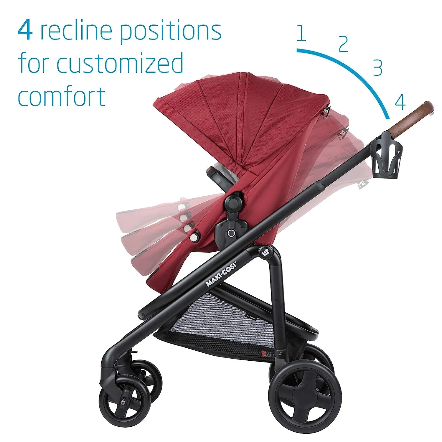 Maxi-Cosi Tayla Stroller Modular Lightweight Stroller Seat Red