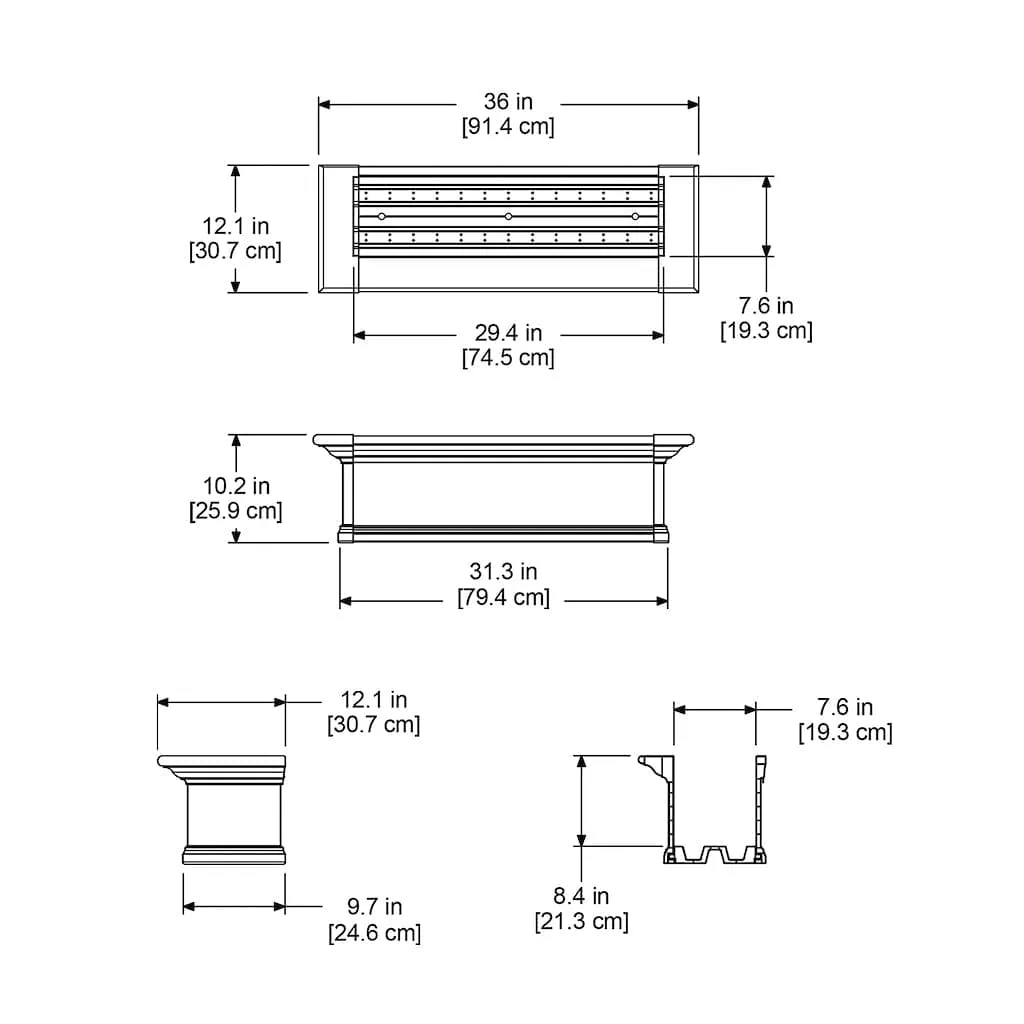 Mayne Yorkshire 3ft Window Box