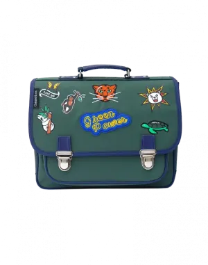 Medium Schoolbag Green Power