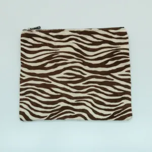 MEDIUM ZEBRA HAIRCALF CLUTCH