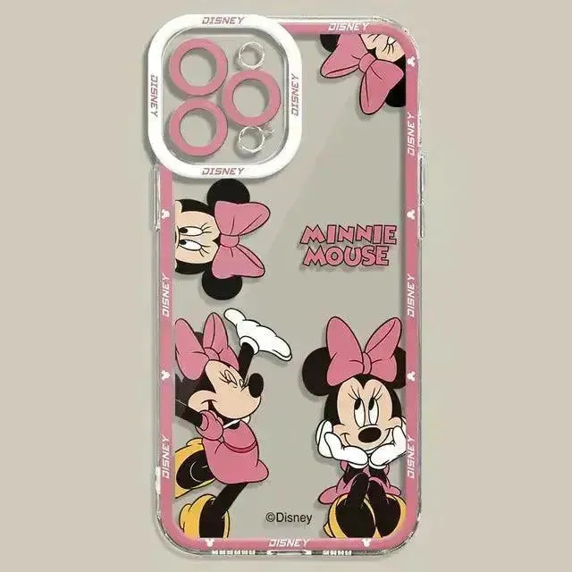Mickey Minnie Fashion Clear Phone Case (For iPhones)