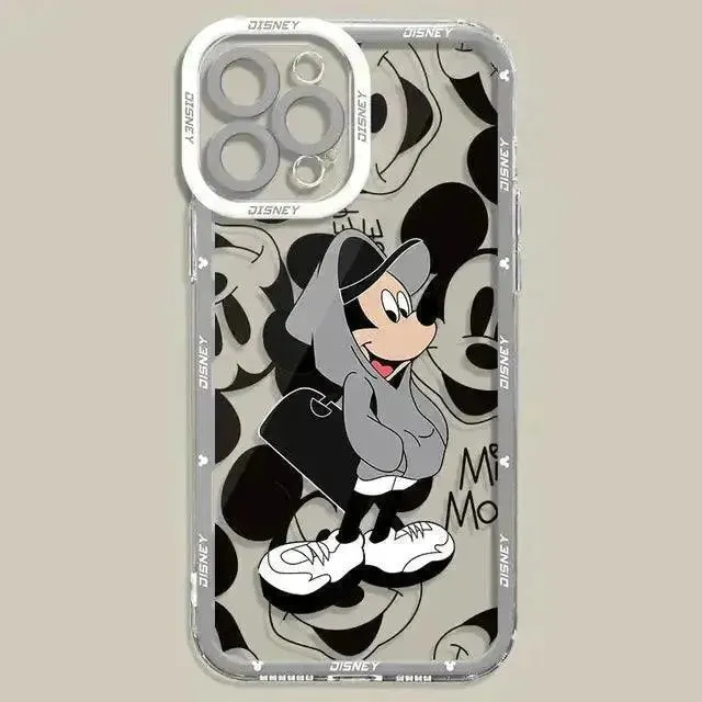 Mickey Minnie Fashion Clear Phone Case (For iPhones)