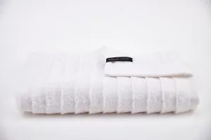 Micro Cotton Set of 2 Waterfall Design White