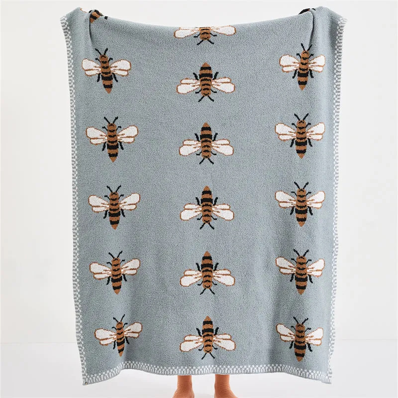 Microfiber Bee Throw Pillow Set