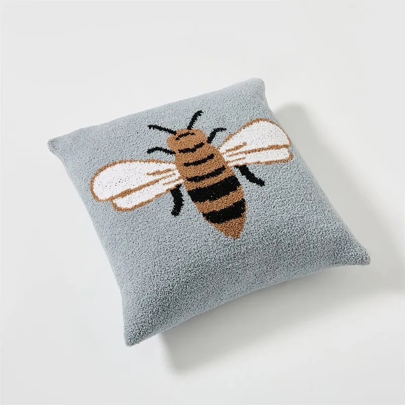 Microfiber Bee Throw Pillow Set