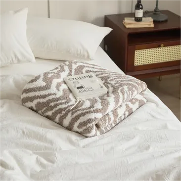 Microfiber Zebra Print Throw