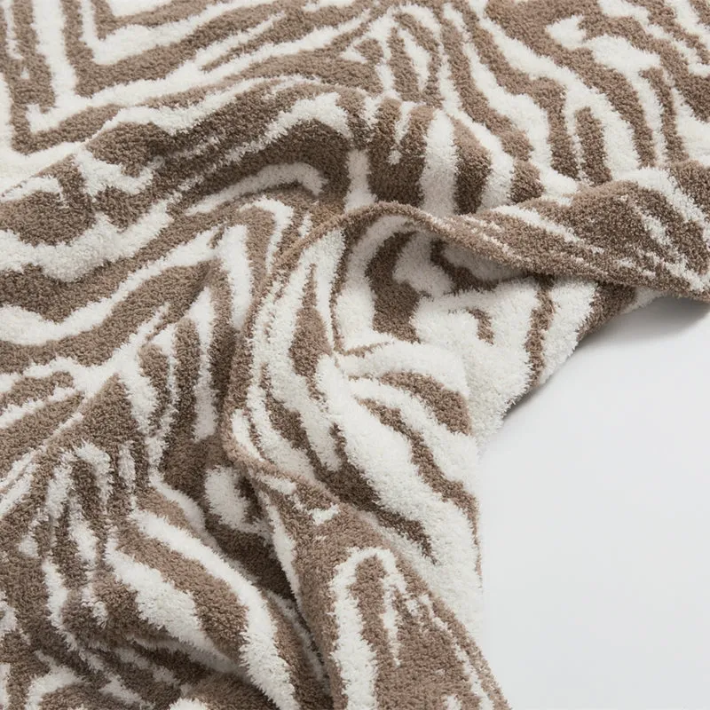 Microfiber Zebra Print Throw