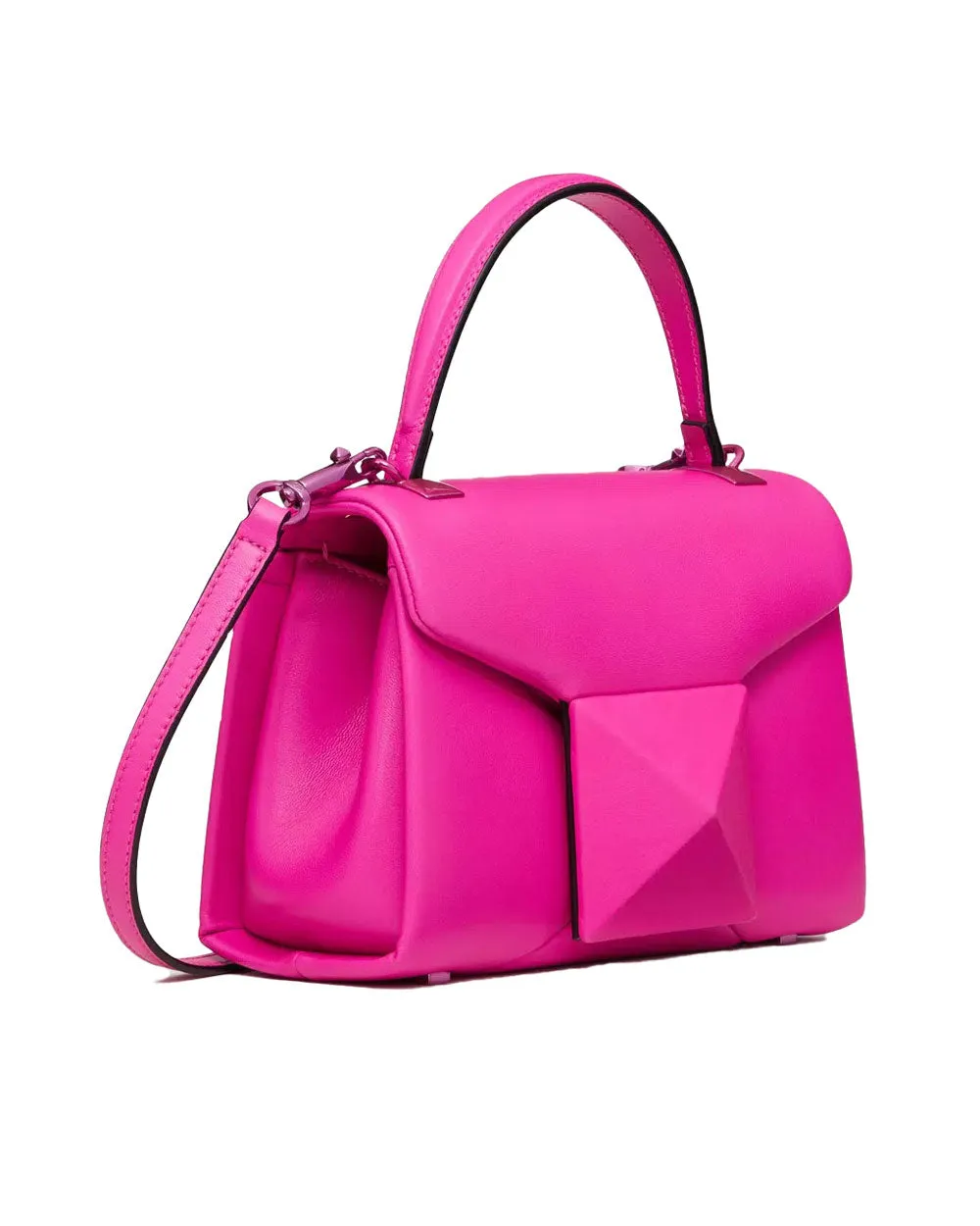Mini One Stud Nappa Handbag in Pink PP