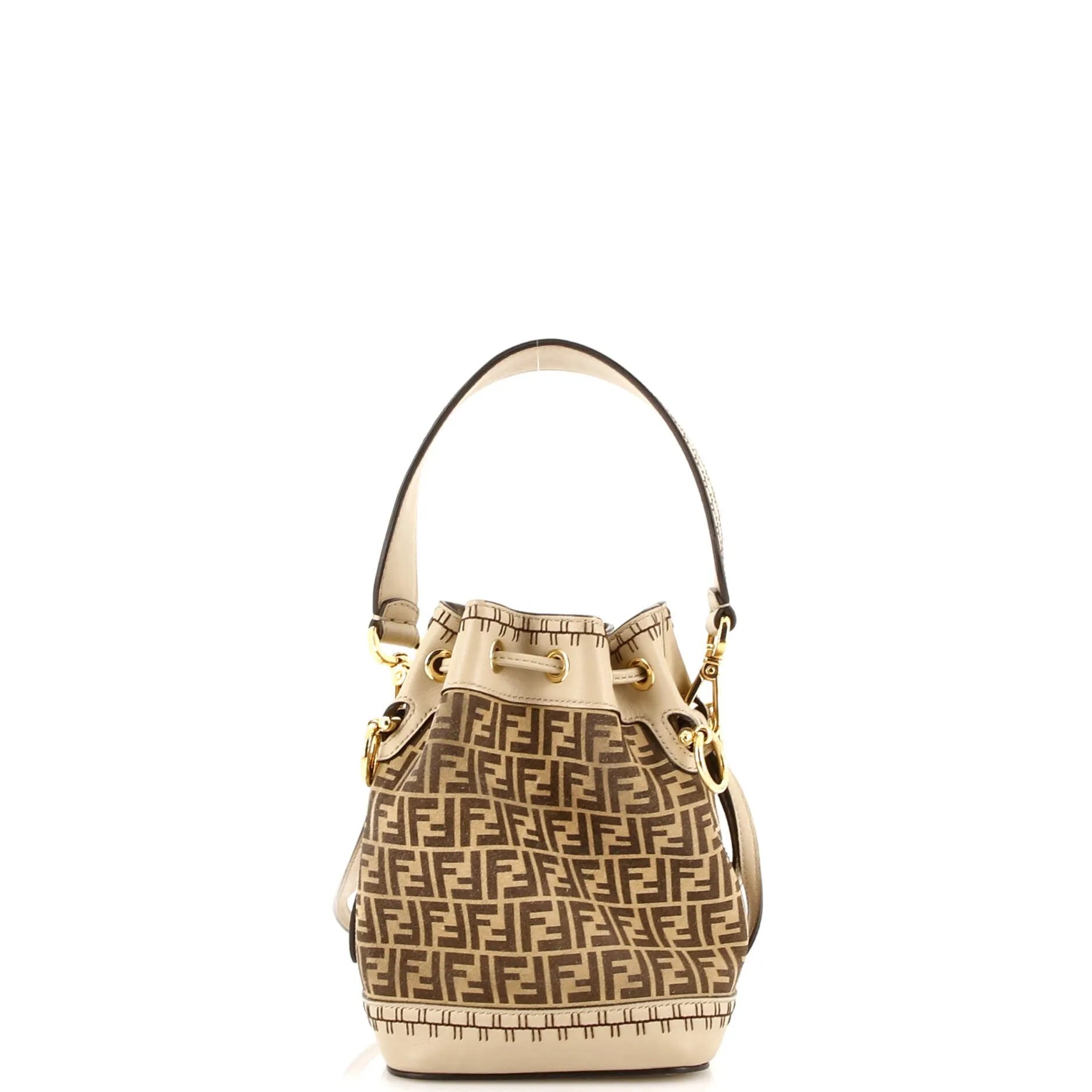 Mon Tresor Bucket Bag Zucca Suede Mini