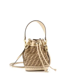 Mon Tresor Bucket Bag Zucca Suede Mini