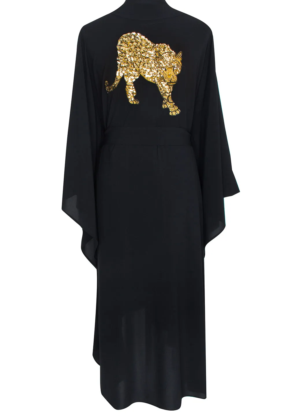 Monochrome - Black Kimono Panther (Black)