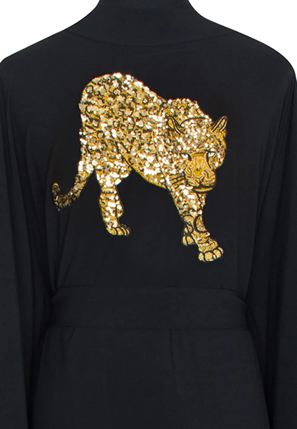 Monochrome - Black Kimono Panther (Black)