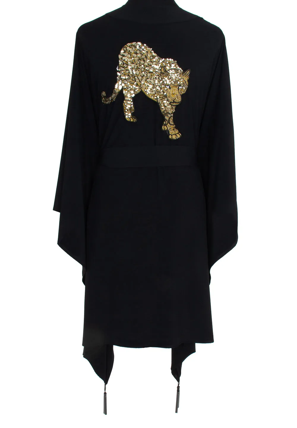 Monochrome - Black Kimono Panther (Black)