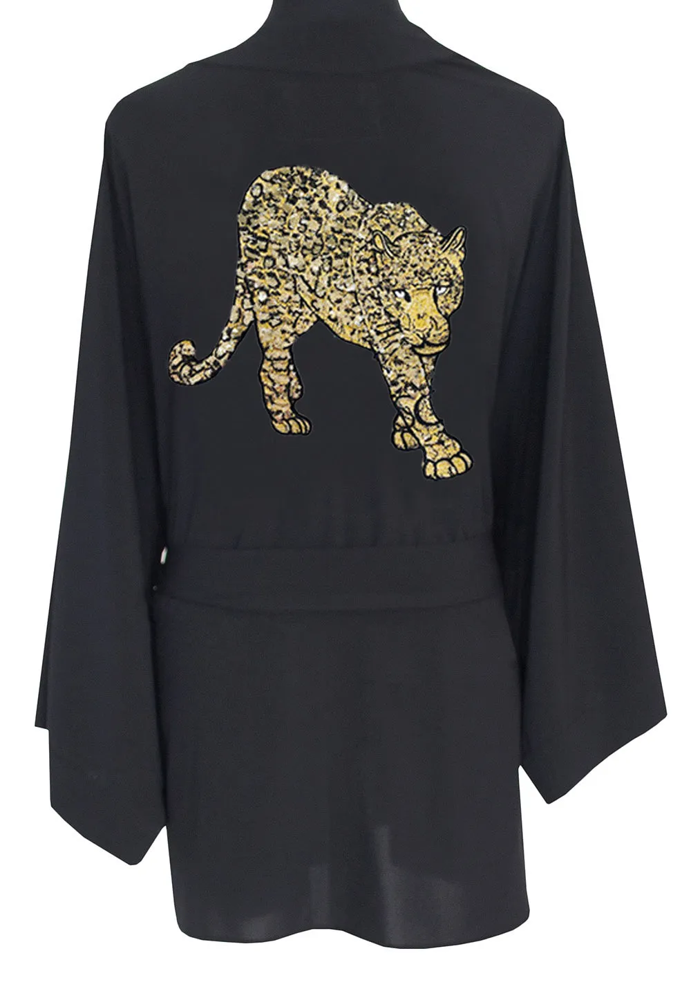 Monochrome - Black Kimono Panther (Black)
