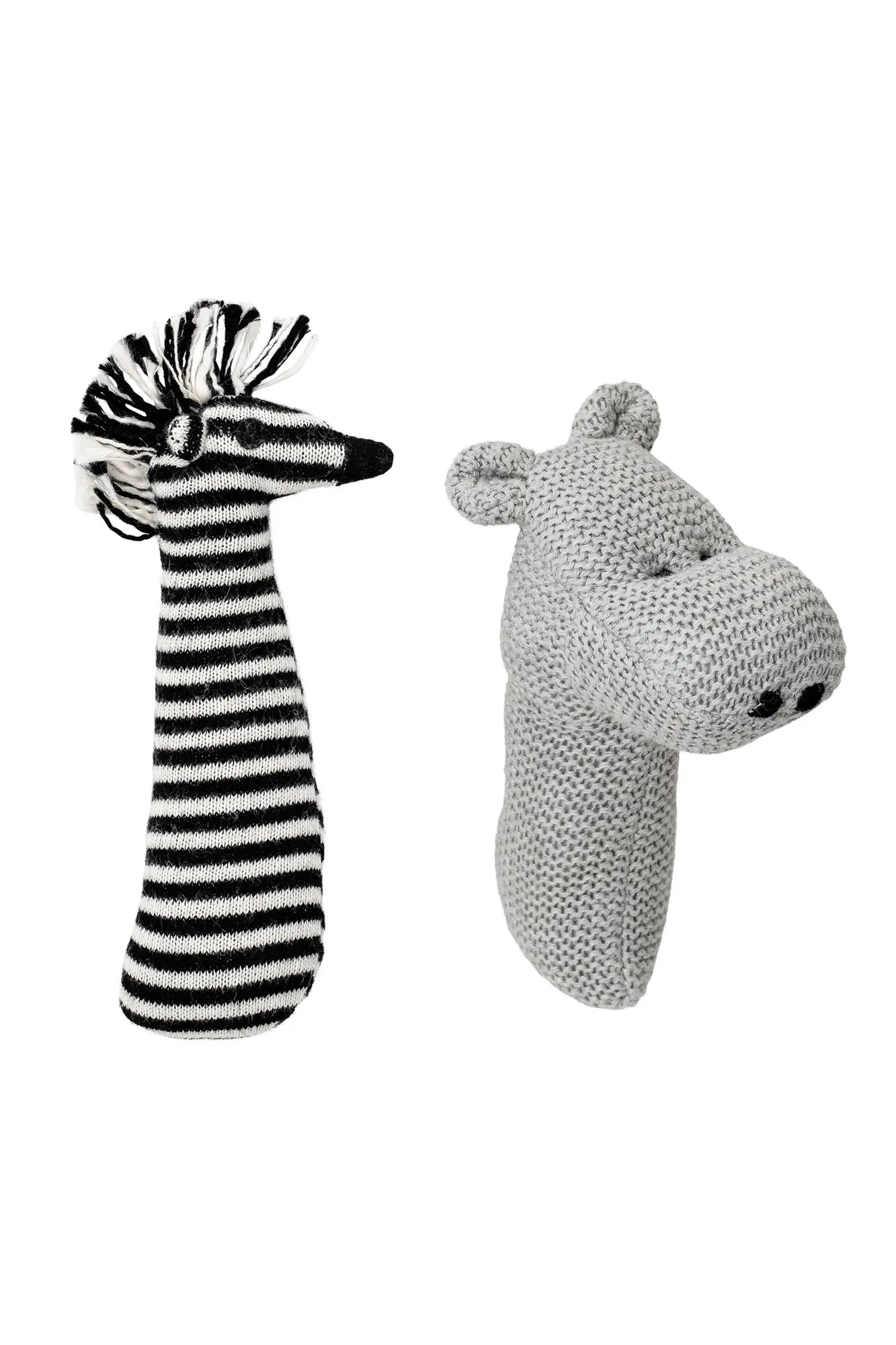 Monochrome Hand Held Rattle