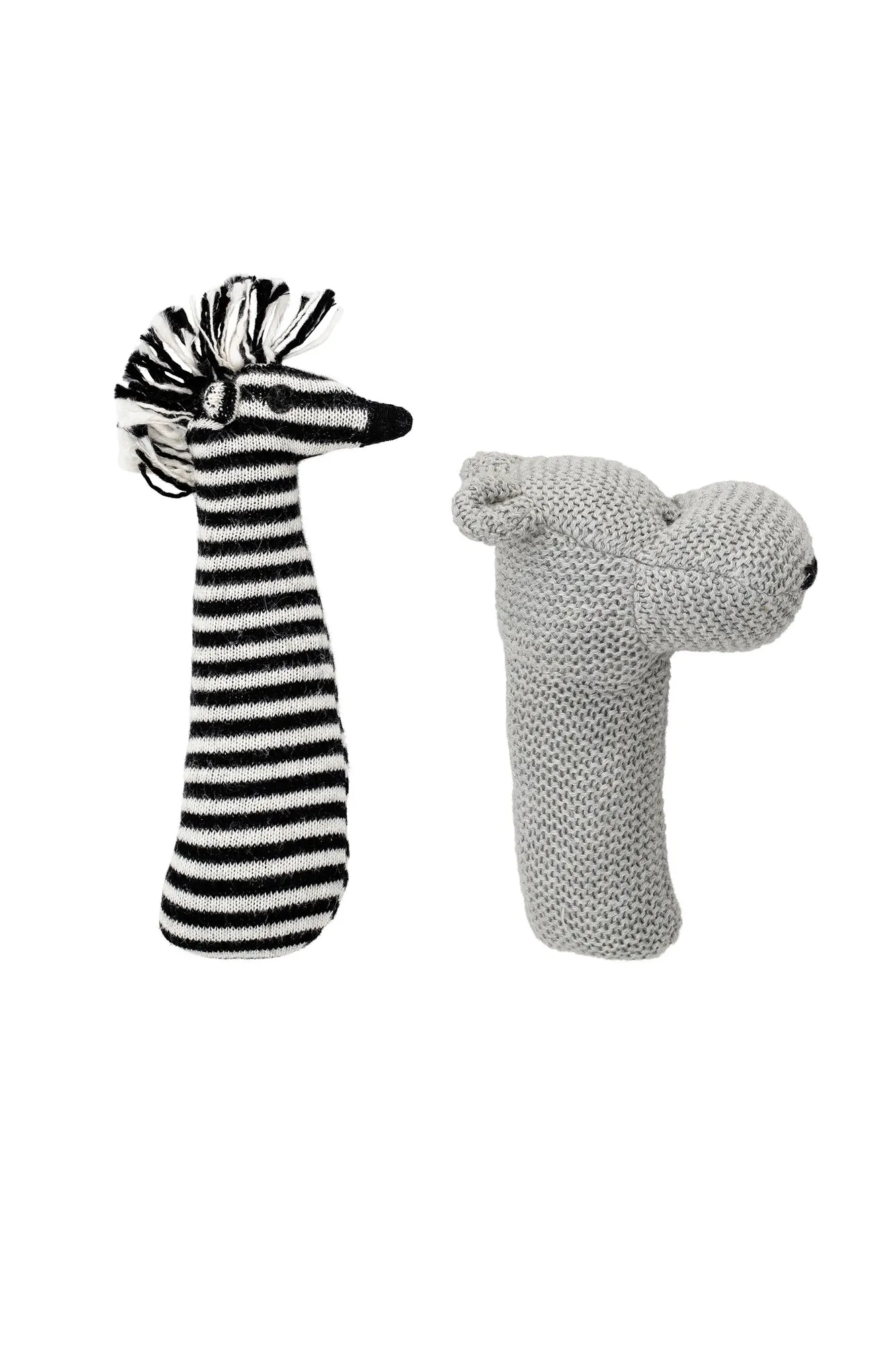 Monochrome Hand Held Rattle
