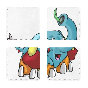Mudphant Sublimation Coasters Pack of Four
