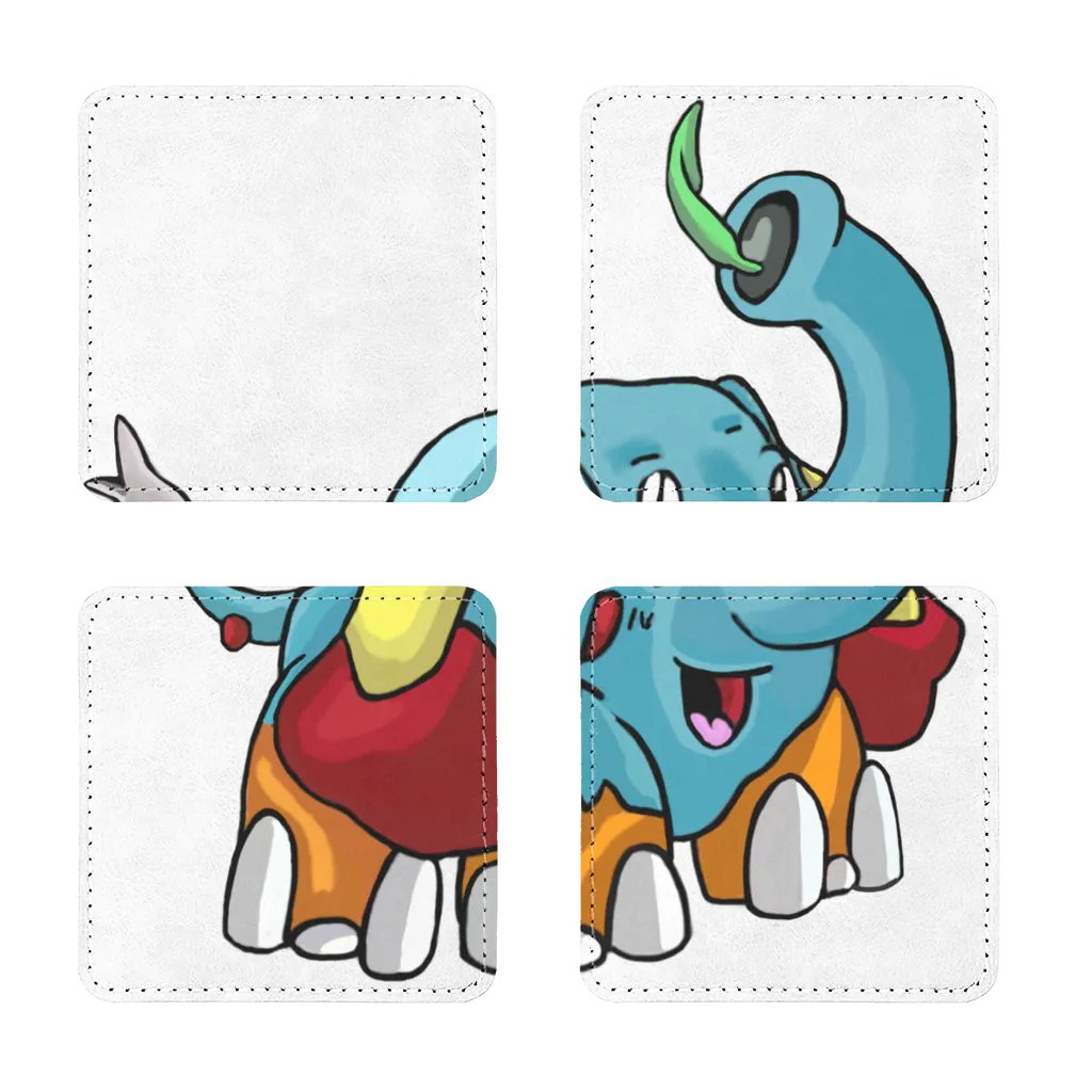 Mudphant Sublimation Coasters Pack of Four