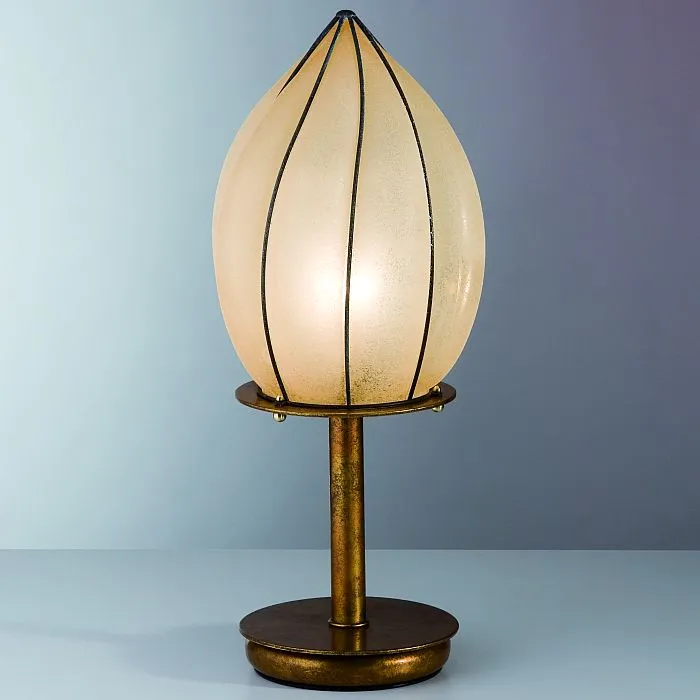 Murano Table Light With Amber Scavo Glass Diffuser