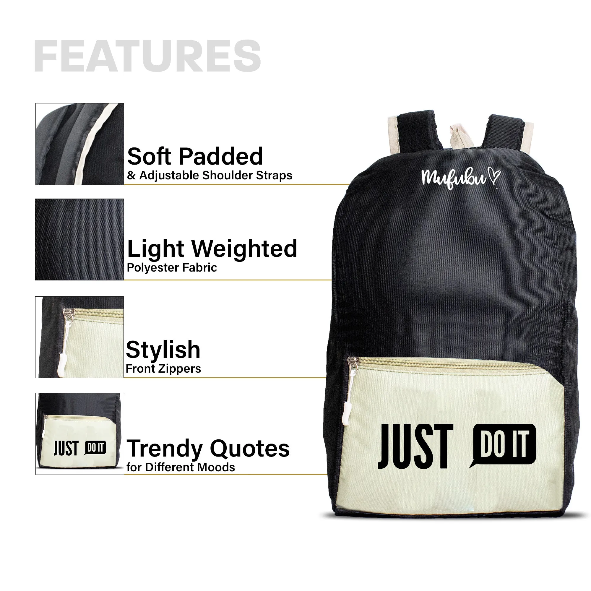 Nano Backpack 15 Ltr Just Do It Black   Pistachio
