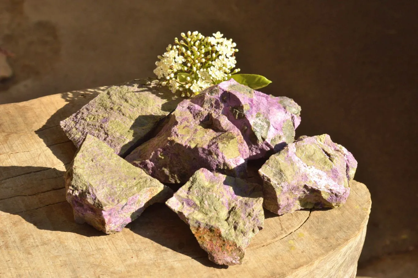 Natural Small Cobbed Selected Rough Stichtite Specimens x 6 From Barberton, South Africa