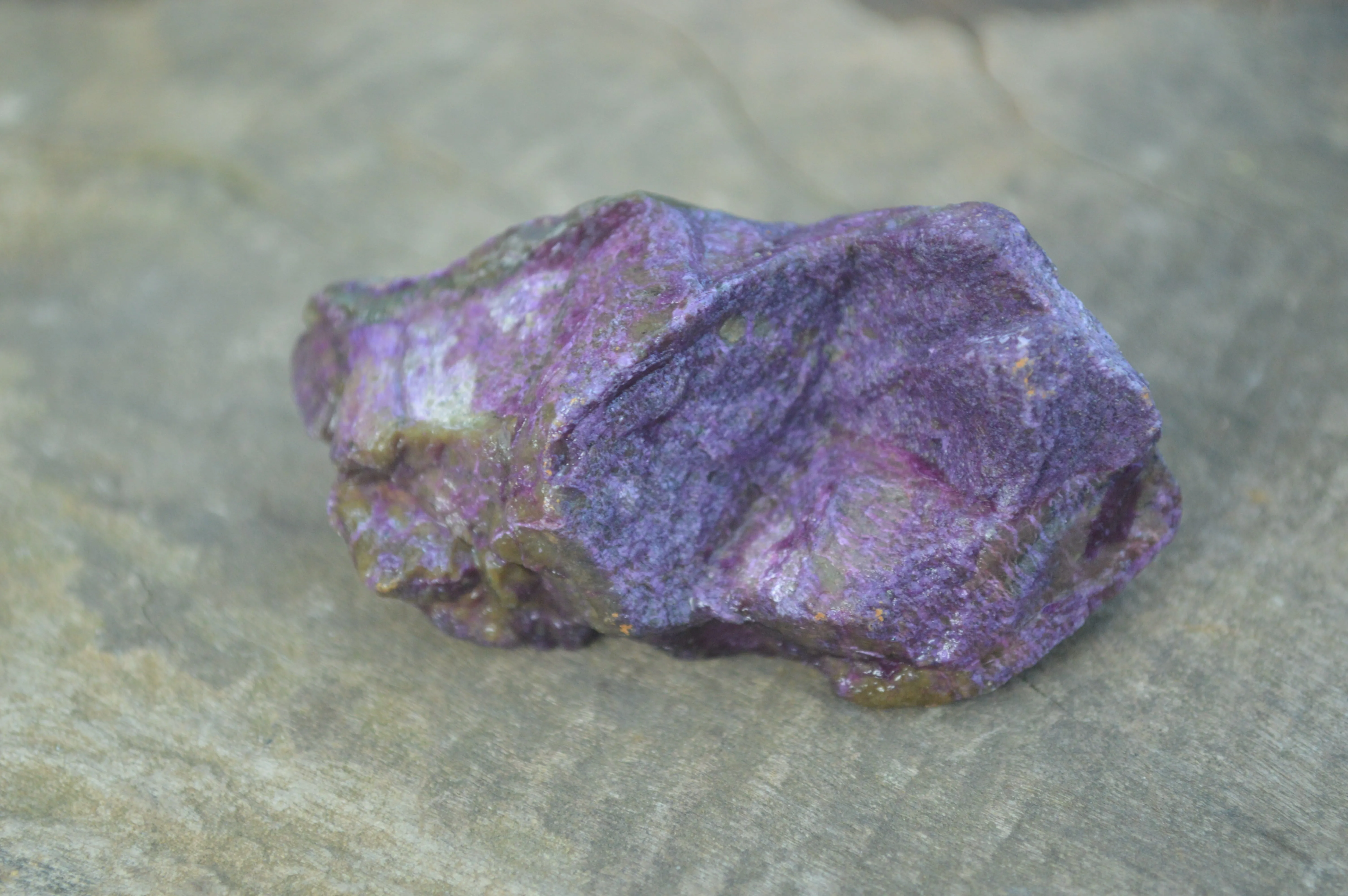 Natural Small Purple Stichtite & Green Serpentine Cobbed Pieces  - Sold per 1 kg (10-18 pieces) - From Barberton, South Africa