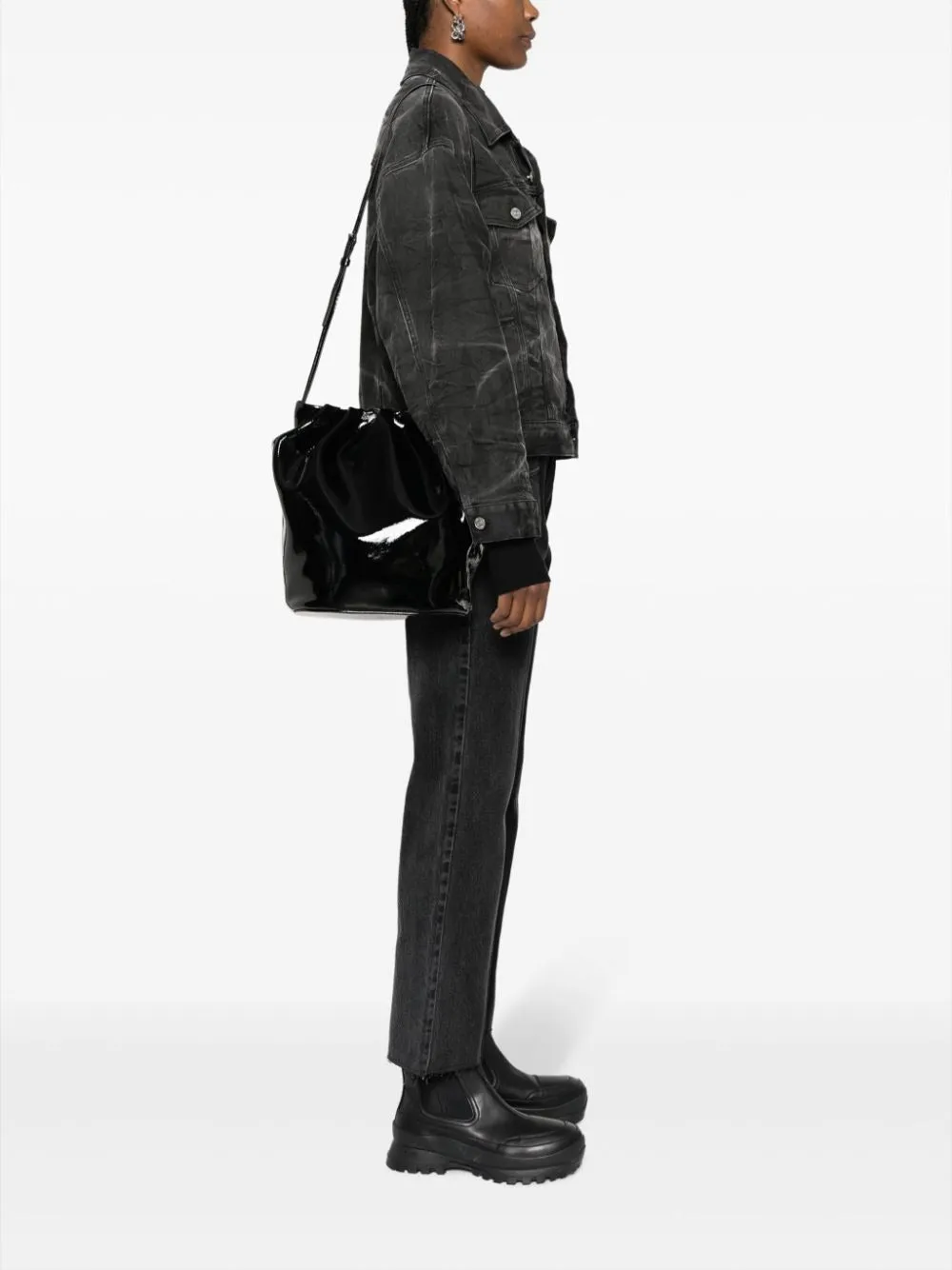 NATURAL VALENTINA BUCKET BAG