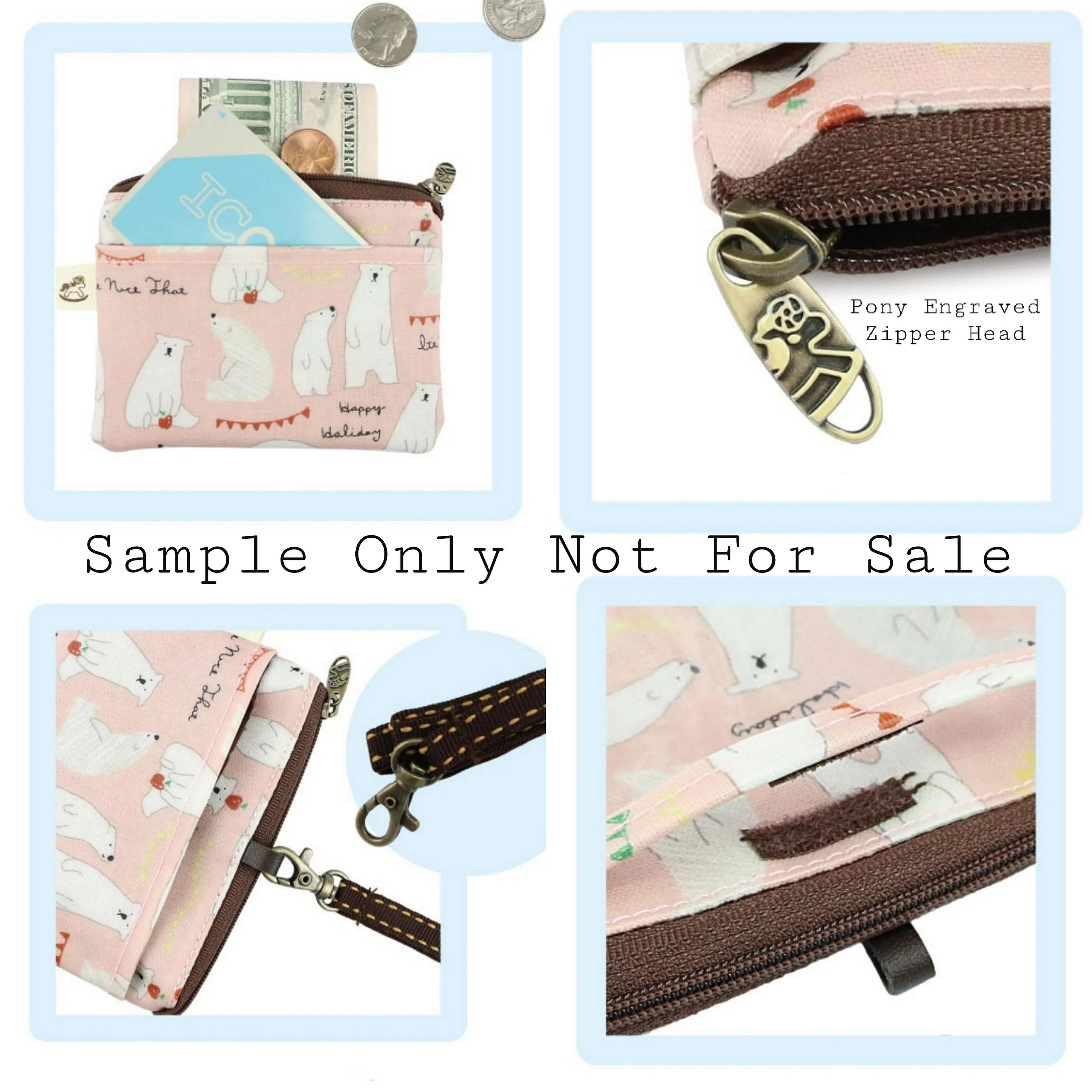 Navy Blue Card & Coin Purse