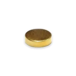 Neodymium Disc Magnet - 6mm x 2mm | Gold Coating