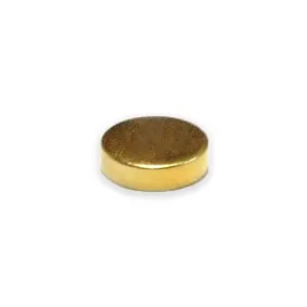 Neodymium Disc Magnet - 6mm x 2mm | Gold Coating