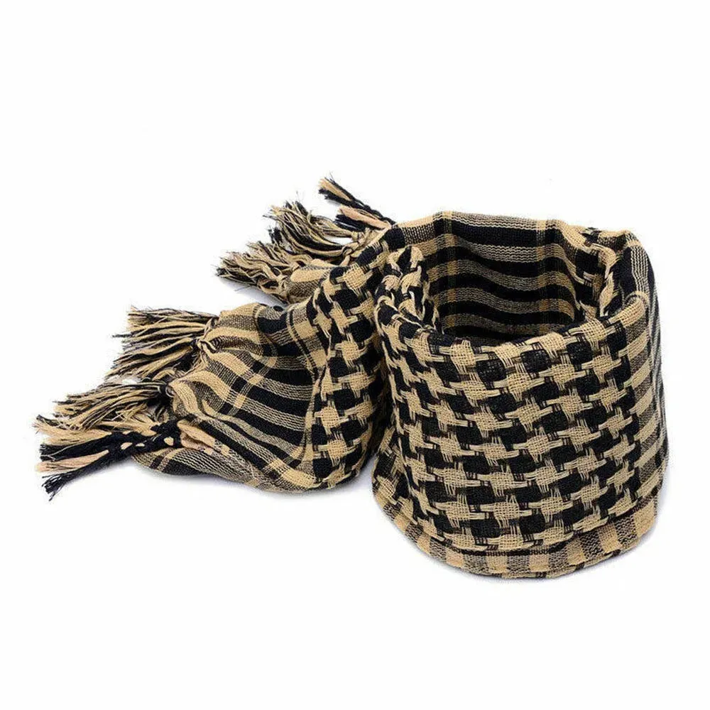 New Lightweight Tassel Arab Desert Shemagh KeffIyeh Scarf Wrap Pashmina Worthy Checked men mufflers
