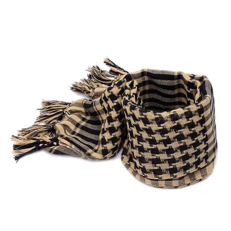 New Lightweight Tassel Arab Desert Shemagh KeffIyeh Scarf Wrap Pashmina Worthy Checked men mufflers