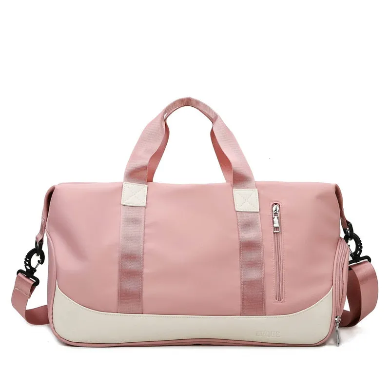 New Women's Sports bag Travel Bags Waterproof Weekend bag Suitcases Handbags Luggage Yoga Shoulder Bags For Gym sac de voyage