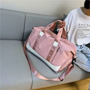 New Women's Sports bag Travel Bags Waterproof Weekend bag Suitcases Handbags Luggage Yoga Shoulder Bags For Gym sac de voyage