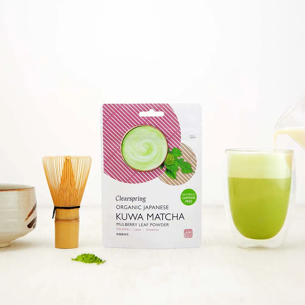 Organic Japanese Kuwa Matcha - Caffeine Free Mulberry Leaf Powder (10 Pack)