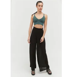 Out From Under Urban Outfitters Fleur Wide Leg Paperbag Trousers Pants