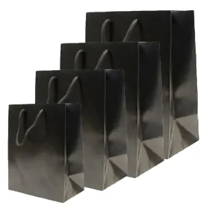 Paper Gift Bag, Black