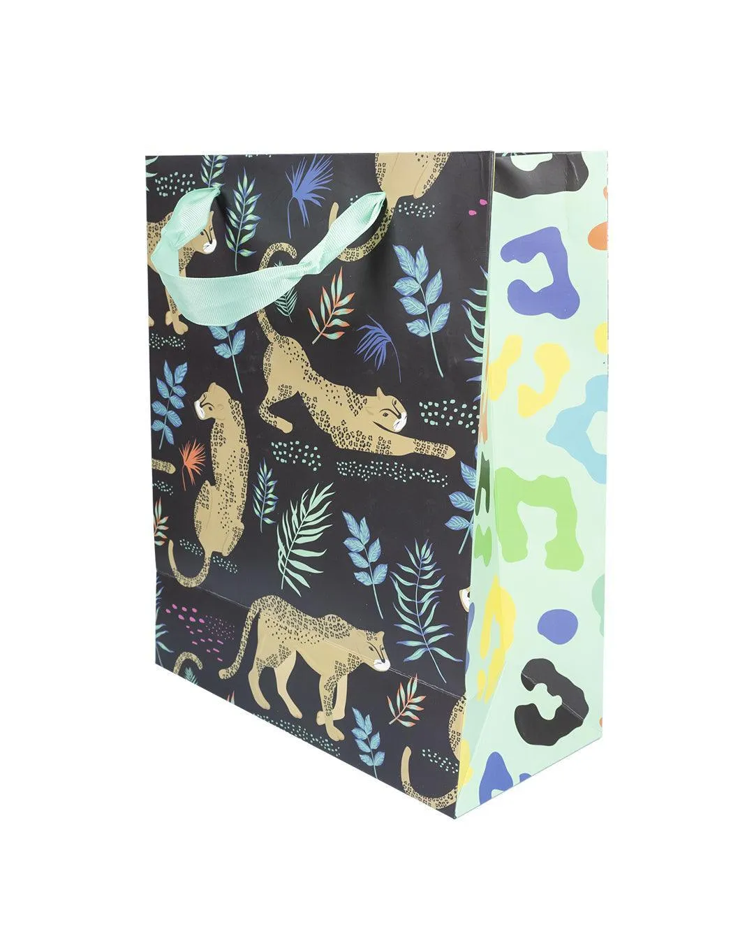 Paper, Gift Bag (Small) Pack Of 3, Abstract Art Print, Plain : Finish, Multicolor