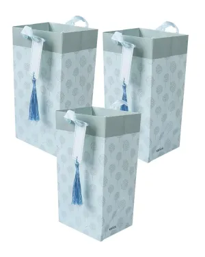 Paper, Gift Bag (Small) Pack Of 3, Abstract Art Print, Plain : Finish, Multicolor