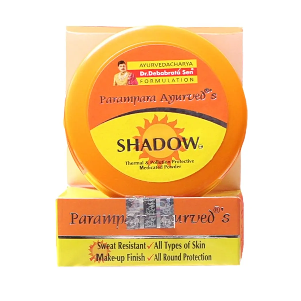 Parampara Ayurved Shadow Thermal Pollution Defense Face Powder Shield Your Skin from Environmental Heat Stress for All Skin types 20g