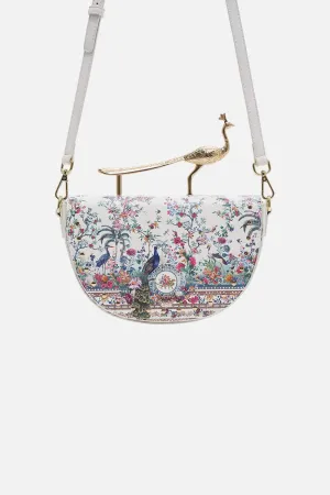 PEACOCK HANDLE CROSSBODY PLUMES AND PARTERRES