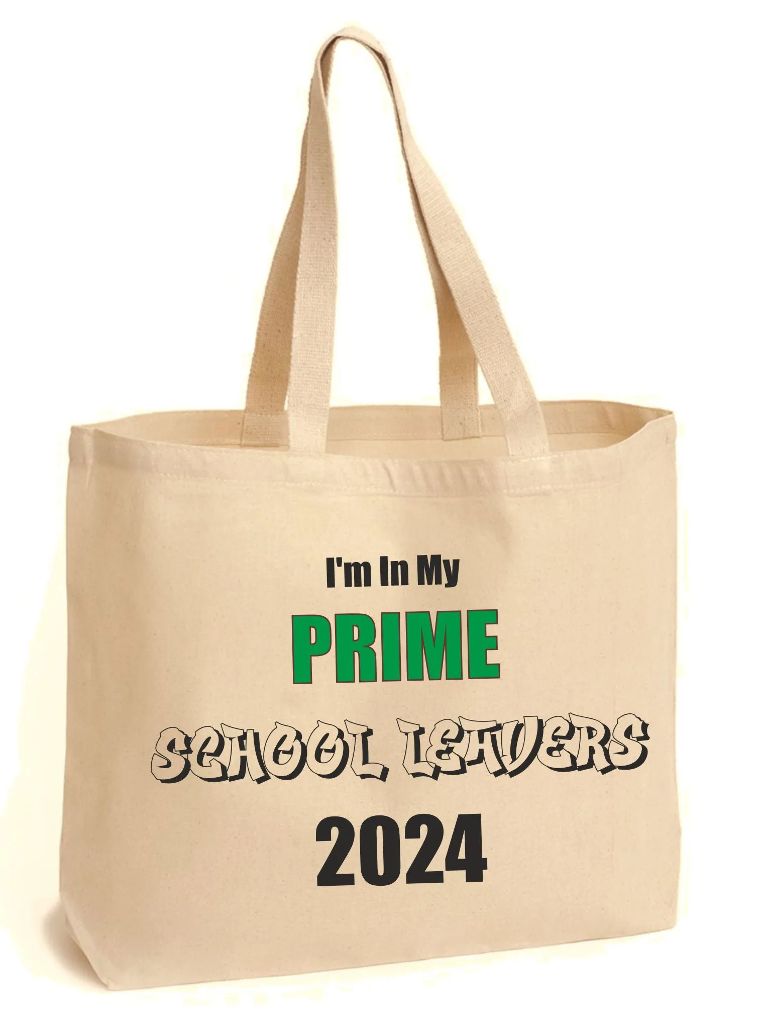 Personalised 'PRIME' School Leaver Tote Bag